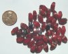 40 11mm Red Tortoise Bicone Beads